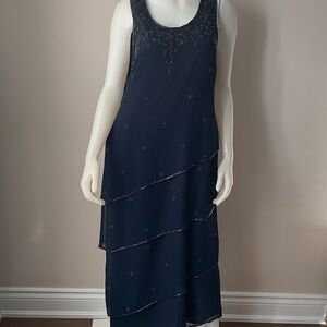 Jessica EmbellishedLayered Dress